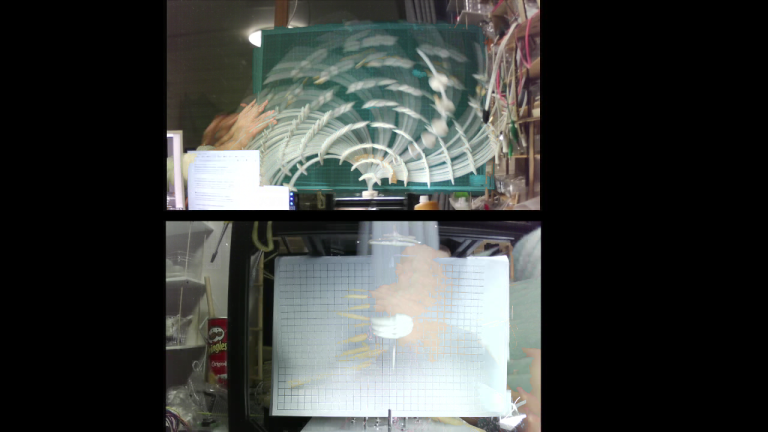 Another angle of merged frames
